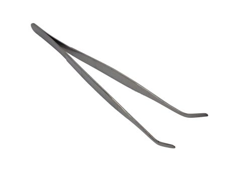 Livefood Stainless Steel Tweezers Curved End 300mm (12 ) Bulk Buy x24 Fashion