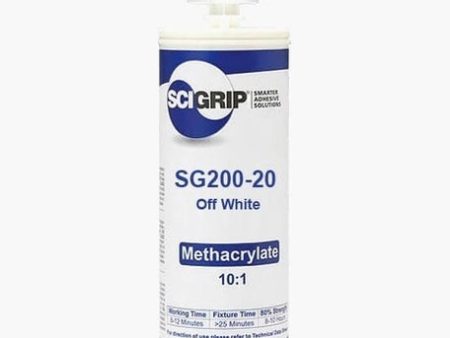 SciGrip SG200 High Strength Toughened 10, 20 & 40 min Off-White White 490ml 10:1 MMA Methacrylate Adhesive Online