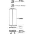 MixPac Mixing Nozzle MAH 06-21L (102379) for 50ml Cartridges, 6-inch 21-element LuerLok-Tip Mixing Nozzles (Static Mixers) Online