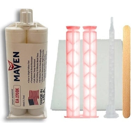 Maven EA 270BK Black Epoxy Adhesive & Potting Compound - Slow Set 60-80-Min Epoxy-Medium Viscosity Black-1:1 ratio Supply