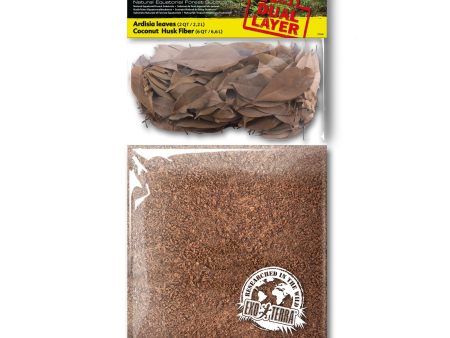 Exo Terra Equatorial Forest Floor - Dual Layer Substrate - Ardisia Leaves & Coconut Husk Fiber Hot on Sale