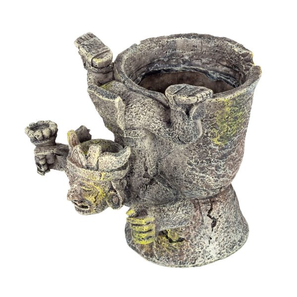 Reptile Head Stand Statue Small Bulk Buy x12 Online Sale