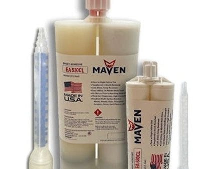 Maven EA 530CL Crystal Clear Epoxy Adhesive & Potting Compound - Medium Set 30-40-Min Epoxy-Medium Viscosity Crystal Clear-2:1 ratio Online Sale