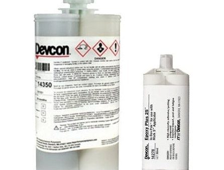 Devcon Epoxy Plus 25 (14278 50ml & 14350 400ml) Gray Toughened Impact Shear Peel Resistent Epoxy Adhesive Fashion