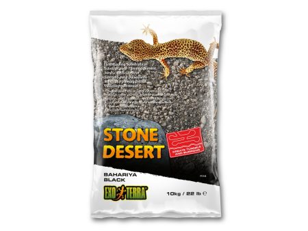 Exo Terra Stone Desert Substrate - Bahariya Black - 10 kg Fashion