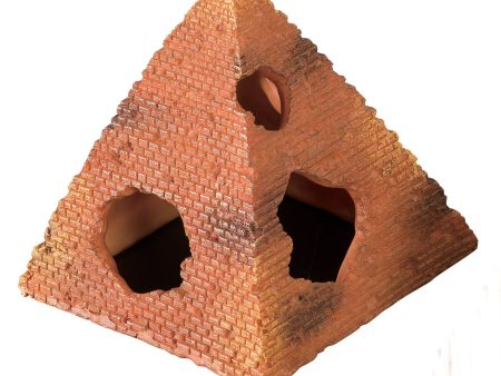 Reptile Pyramid Hide Cave Small - 9cm x 9cm x 9cm Bulk Buy x6 Discount