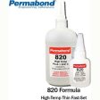 Permabond 820 Instant Adhesive-Fast-Set Temperature-Resistant Thin General Purpose Hot on Sale