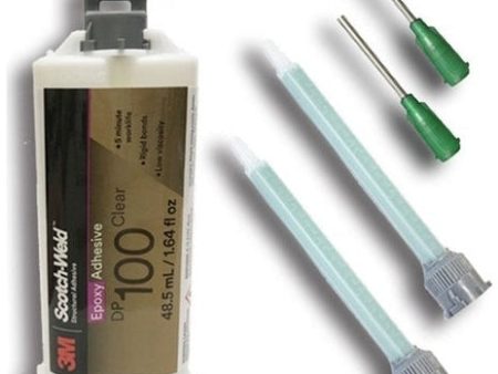 Hardwood Repair Kit 50ml size with 3M Scotch-Weld DP100 3-5 Min Fast Set Hardwood Epoxy Adhesive Supply