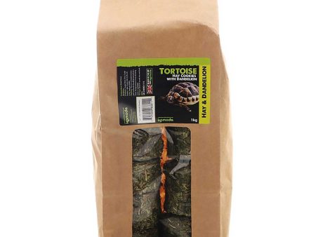 Komodo Tortoise Hay Cookies with Dandelion 1kg Bulk Pack Fashion