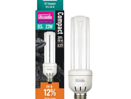 Arcadia D3+ Compact Bulb, 12%, 23 Watt Hot on Sale