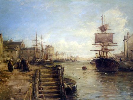 A Bit of Poole Harbour by William Edward Webb - Hand-Painted Oil Painting on Canvas Online