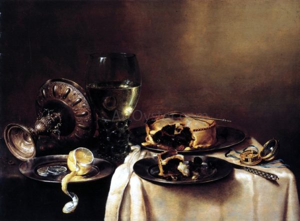 A Still Life by Willem Claesz Heda - Hand-Painted Oil Painting on Canvas Discount