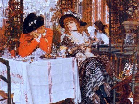 A Luncheon by James Tissot - Hand-Painted Oil Painting on Canvas For Discount