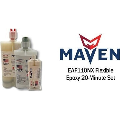 Maven EAF110 Flexible Epoxy - Medium Set 20 minute - Flexible Temp Resistant 20-Minute Set Plastic & Metal Epoxy For Cheap