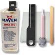 Maven MMA550 Non-Sag Gel, UV Stable White 45-60 Minute MMA Adhesive for Marine and Underwater bonding of Plastics Metals & Composites Fashion