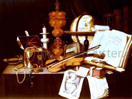 Vanitas Still Life by Evert Collier - Hand-Painted Oil Painting on Canvas Online Hot Sale