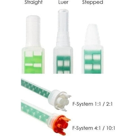 MixPac MFQX 10-24T (116044) F-System Square Quadro Mixing Nozzle for 10:1 & 4:1 ratio larger 2-part cartridges (490ml) Hot on Sale