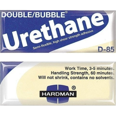 Hardman Double Bubble D85 Blue Beige-Label 04023 - Fast Setting 5-min toughened impact resistant Urethane Adhesive Online Hot Sale