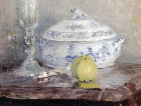 Tureen and Apple by Berthe Morisot - Hand-Painted Oil Painting on Canvas Online Hot Sale