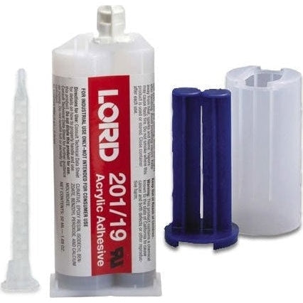 LORD 201 19 Temperature Resistant Medium Set 5-8 min 2:1 Ratio Two Component Acrylic Adhesive(3020987 or 3020500) Supply