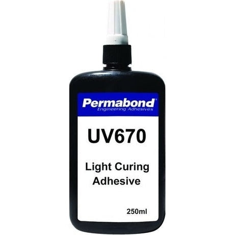 Permabond UV670 UV single part, fast curing, UV curable adhesive Cheap