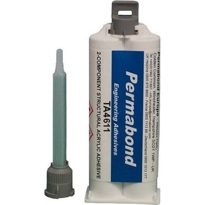 Permabond TA4611 Polyolefin & Rubber Bonder Thin Viscosity 10-16 min Acrylic MMA Adhesive Off-White Discount