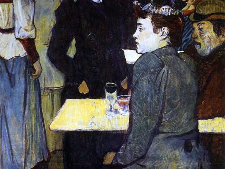 A Corner in the Moulin de la Galette by Henri De Toulouse-Lautrec - Hand-Painted Oil Painting on Canvas For Cheap