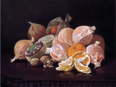 Wrapped Oranges by Thomas Sedgwich Steele - Hand-Painted Oil Painting on Canvas Online