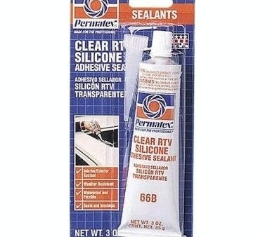 PERMATEX #66 Clear Silicone Adhesive Sealant For Discount