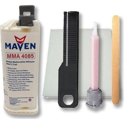 Maven MMA 4085 Acrylic - Medium Set 10-Min MMA Adhesive-Medium Viscosity UV Stable Resistant - Translucent Clear-10:1 ratio For Cheap