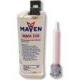 Maven MMA550 Non-Sag Gel, UV Stable White 45-60 Minute MMA Adhesive for Marine and Underwater bonding of Plastics Metals & Composites Fashion