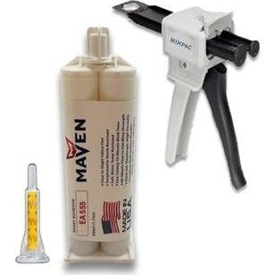 Maven Epoxy EA 555 - Fast Set 5-Min Steel Filled-Medium Viscosity-Metallic Gray Epoxy-1:1 ratio Online now