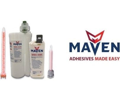 Maven MMA 4085 Acrylic - Medium Set 10-Min MMA Adhesive-Medium Viscosity UV Stable Resistant - Translucent Clear-10:1 ratio For Cheap