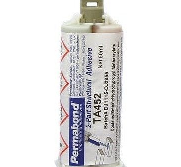 Permabond Acrylic TA452 50ml Low-Odour 2-part, 1:1 Toughened Acrylic Adhesive Cartridge and Accessories Fashion