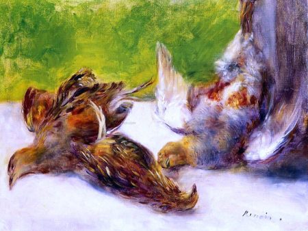 Three Partridges by Pierre Auguste Renoir - Hand-Painted Oil Painting on Canvas Online Hot Sale