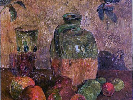 Apples, Jug, Iridescent Glass by Paul Gauguin - Hand-Painted Oil Painting on Canvas Cheap