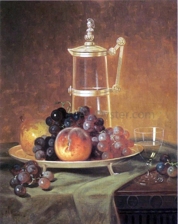 Tabletop Still Life by Edward C Leavitt - Hand-Painted Oil Painting on Canvas Supply