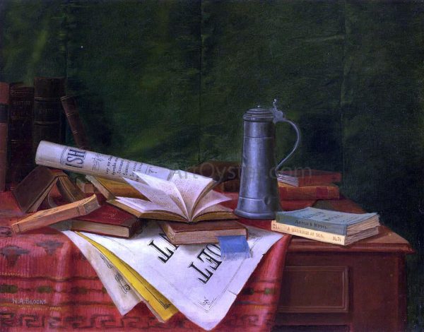 Tabletop Still Life by Nicholas Alden Brooks - Hand-Painted Oil Painting on Canvas Sale