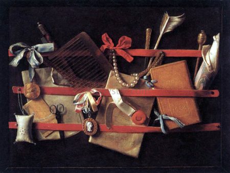 Tromp-l oeil Still-Life by Samuel Van Hoogstraten - Hand-Painted Oil Painting on Canvas Supply