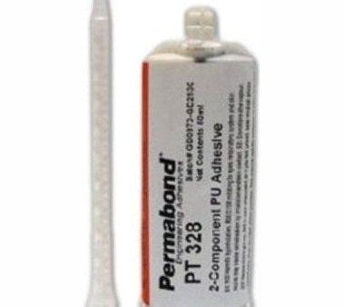 Permabond Urethane PT328 Medium Set 15 - 20 min 50ml and 400ml Cartridge and Starter Kit Supply