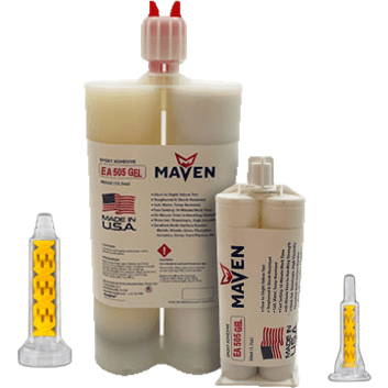 Maven Epoxy EA 505 GEL - Fast Set 5-Min Epoxy-Thick Gel (Thixotropic) Viscosity Clear-1:1 ratio Online now