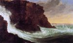 Frenchman s Bay, Mt. Desert Island by Thomas Cole - Hand-Painted Oil Painting on Canvas Fashion