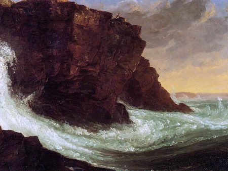 Frenchman s Bay, Mt. Desert Island by Thomas Cole - Hand-Painted Oil Painting on Canvas Fashion