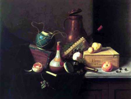 Still Life: Box of Havana Cigars by William Michael Harnett - Hand-Painted Oil Painting on Canvas For Sale