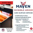 Maven Invisible Armor - Hard Surface Defense - Chemical-Repellant Hardened Clear Coat for all hard surfaces Online Hot Sale