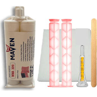 Maven MMA 3010 Acrylic - Medium Set 15-Min MMA Adhesive-Thick High Viscosity Beige-1:1 ratio For Sale