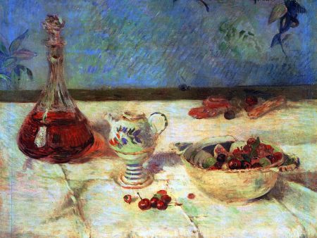 The White Tablecloth (also known as Still Life with Cherries) by Paul Gauguin - Hand-Painted Oil Painting on Canvas Online Sale