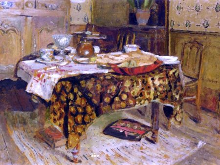 The Table Setting, rue Truffaut by Edouard Vuillard - Hand-Painted Oil Painting on Canvas Sale