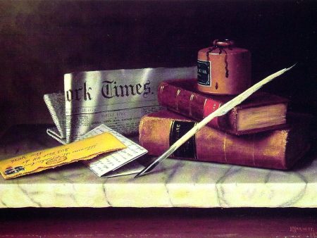 Still Life with Letter to Thomas B. Clarke by William Michael Harnett - Hand-Painted Oil Painting on Canvas Cheap