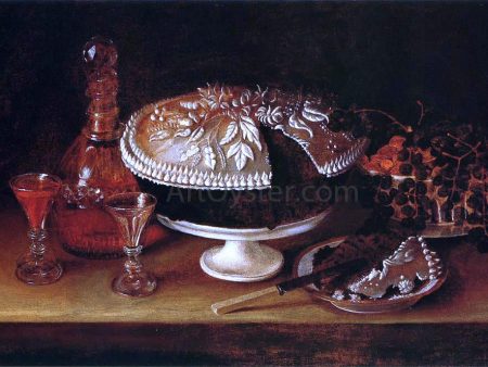 Wedding Cake, Wine, Almonds, and Raisins by Rubens Peale - Hand-Painted Oil Painting on Canvas Hot on Sale